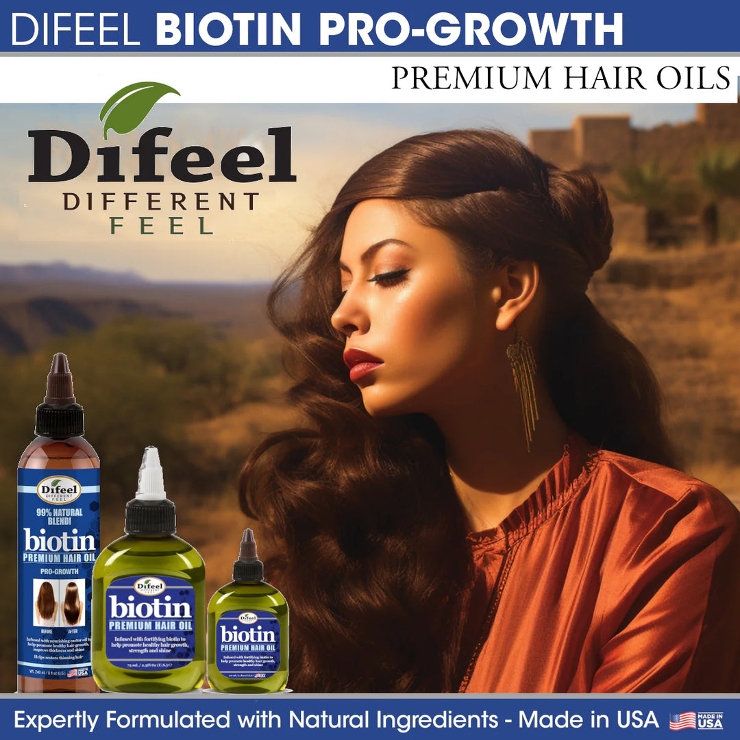 Difeel Biotin Premium Hair Oil 2.5 oz.