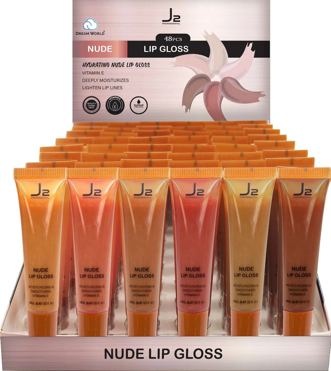 Dream World J2 Nude Lip Gloss with Vitamin E