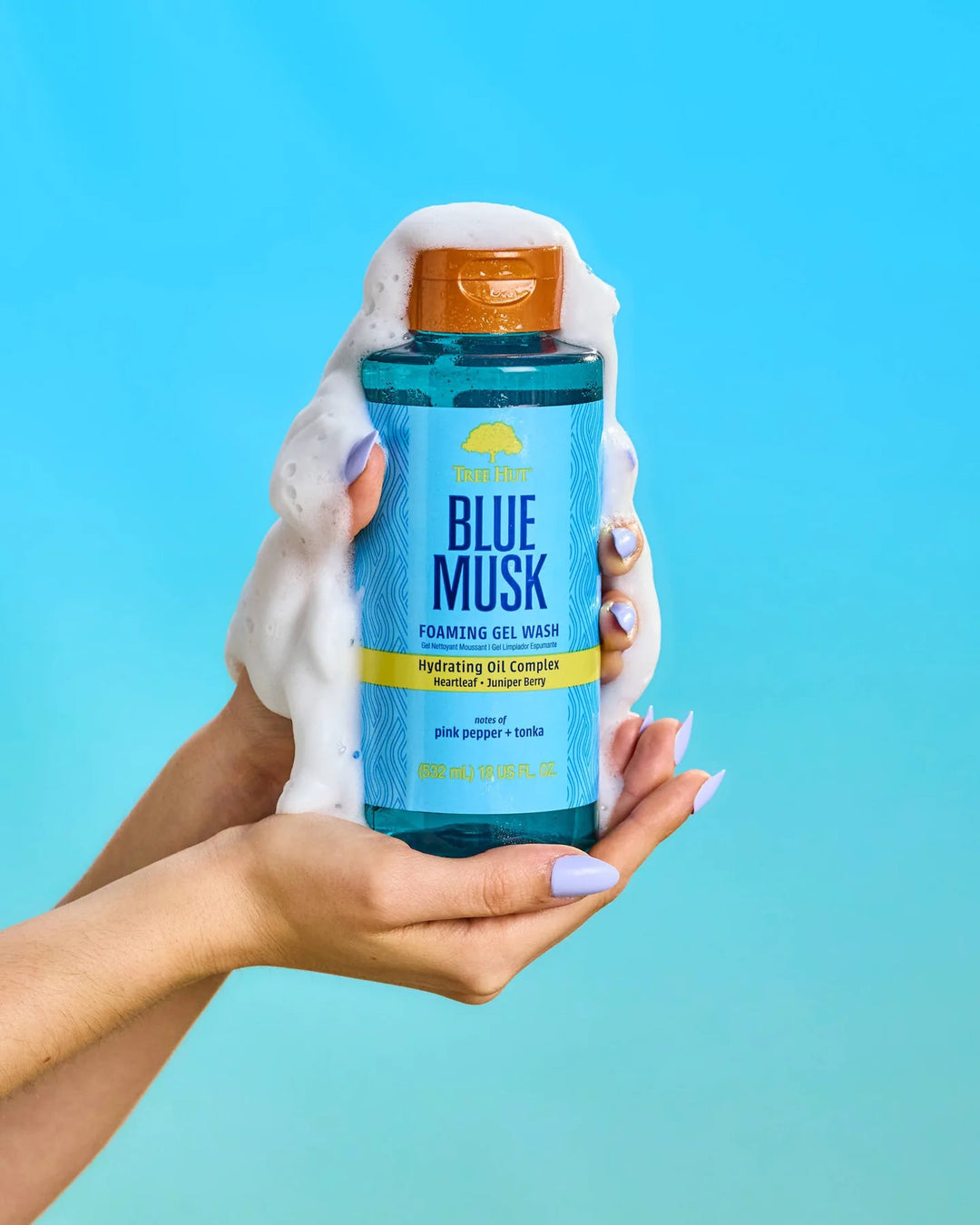 Tree Hut Blue Musk Foaming Gel Wash