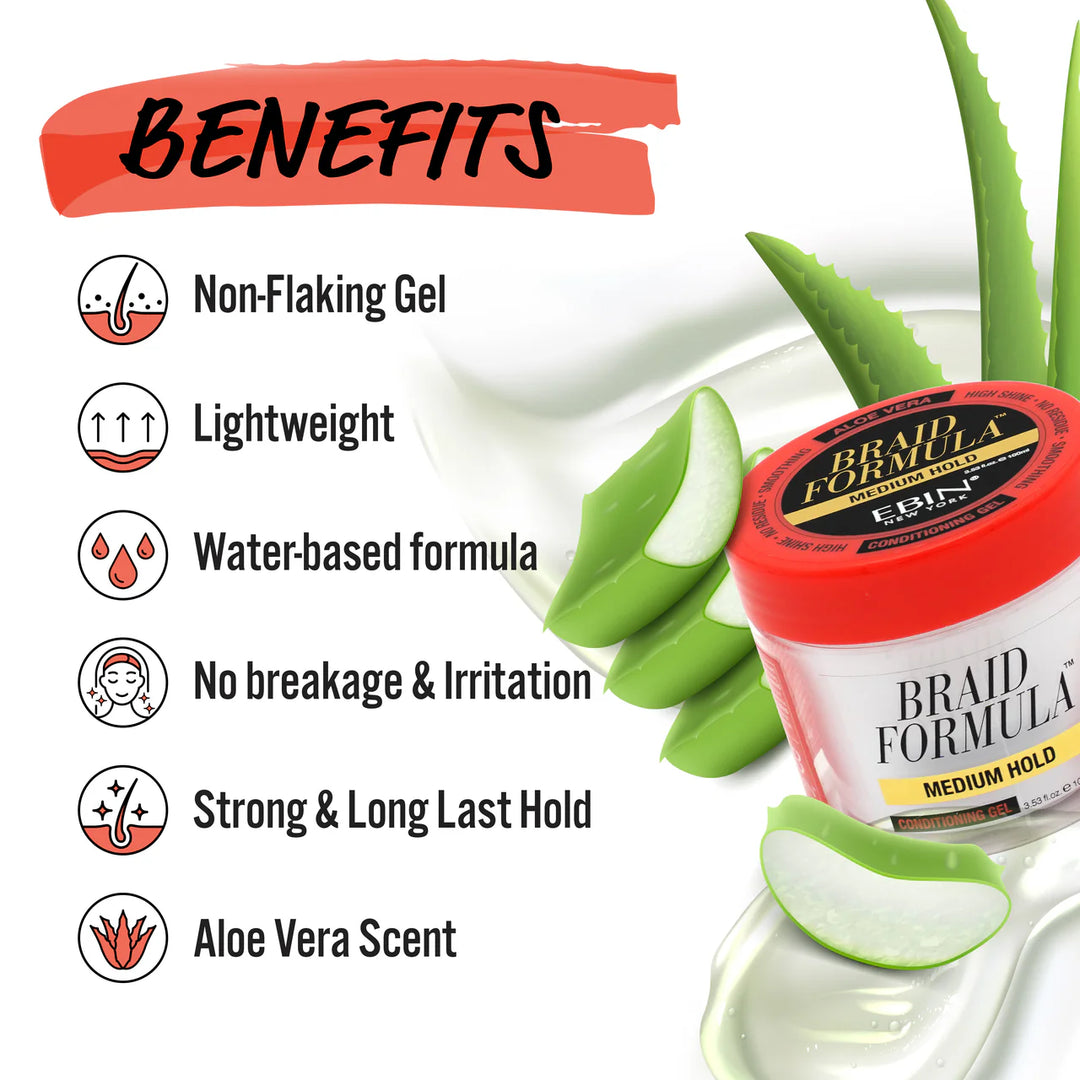 EBIN BRAID FORMULA CONDITIONING GEL - MEDIUM HOLD