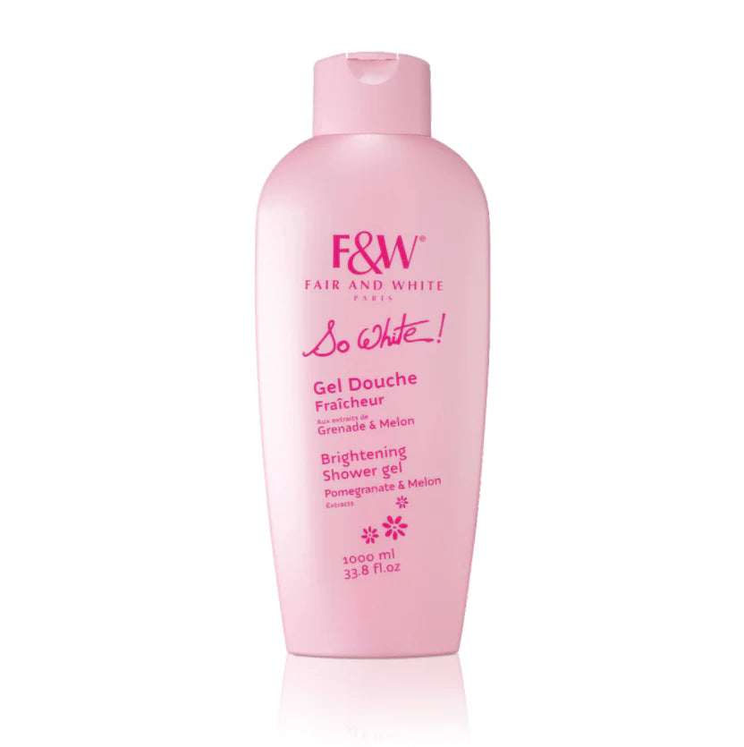 Fair and White So White! Refreshing Shower Gel With Pomegranate and Melon Extracts (Jumbo-1000ML / 33.81 FL OZ)
