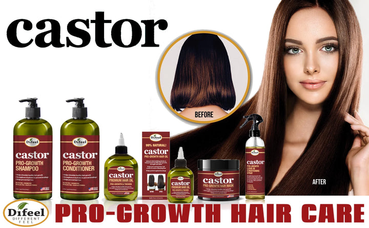 Difeel Castor Pro-Growth Hair Oil 2.5 oz.