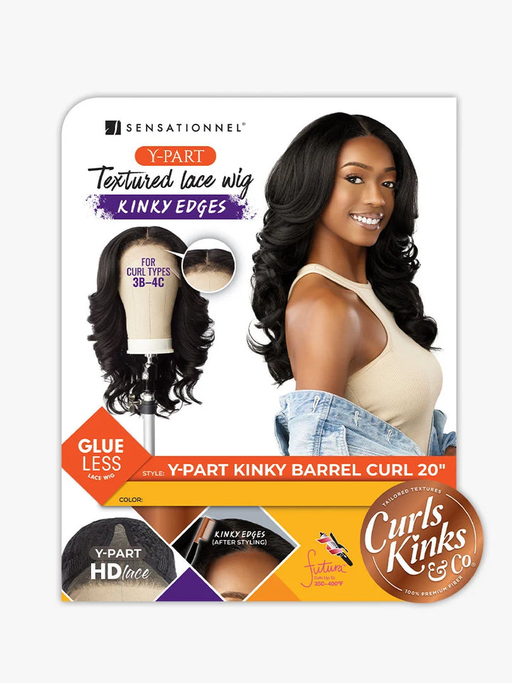 SENSATIONNEL CURLS KINKS & Co KINKY EDGES 13X6_KINKY BARREL CURL 20″