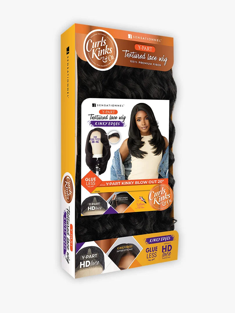 SENSATIONNEL CURLS KINKS & Co KINKY EDGES Y-PART_KINKY BLOW OUT 20″