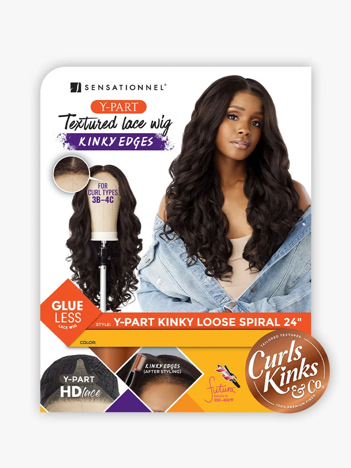 Sensationnel Curls Kinks & Co KINKY EDGES Y-PART_KINKY LOOSE SPIRAL 24″