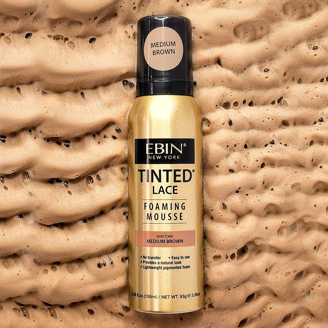 Ebin Tinted Lace Foaming Mousse - Medium Brown