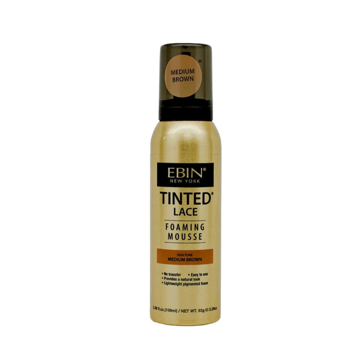 Ebin Tinted Lace Foaming Mousse - Medium Brown