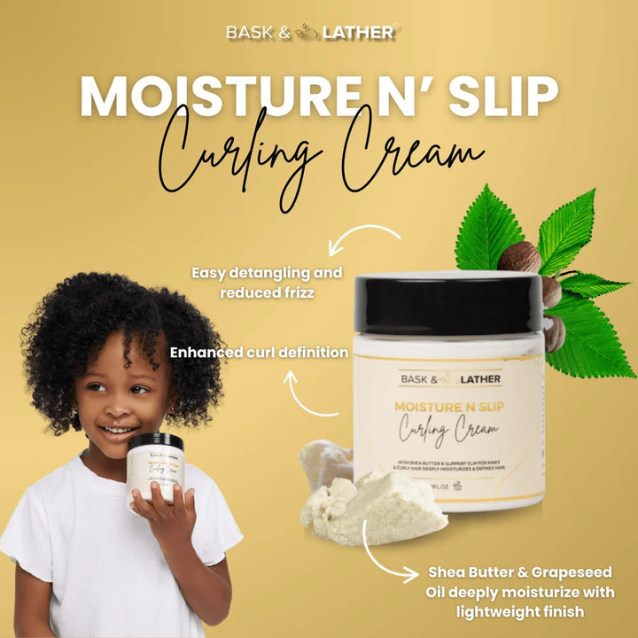 Bask & Lather Moisture N Slip Curling Cream