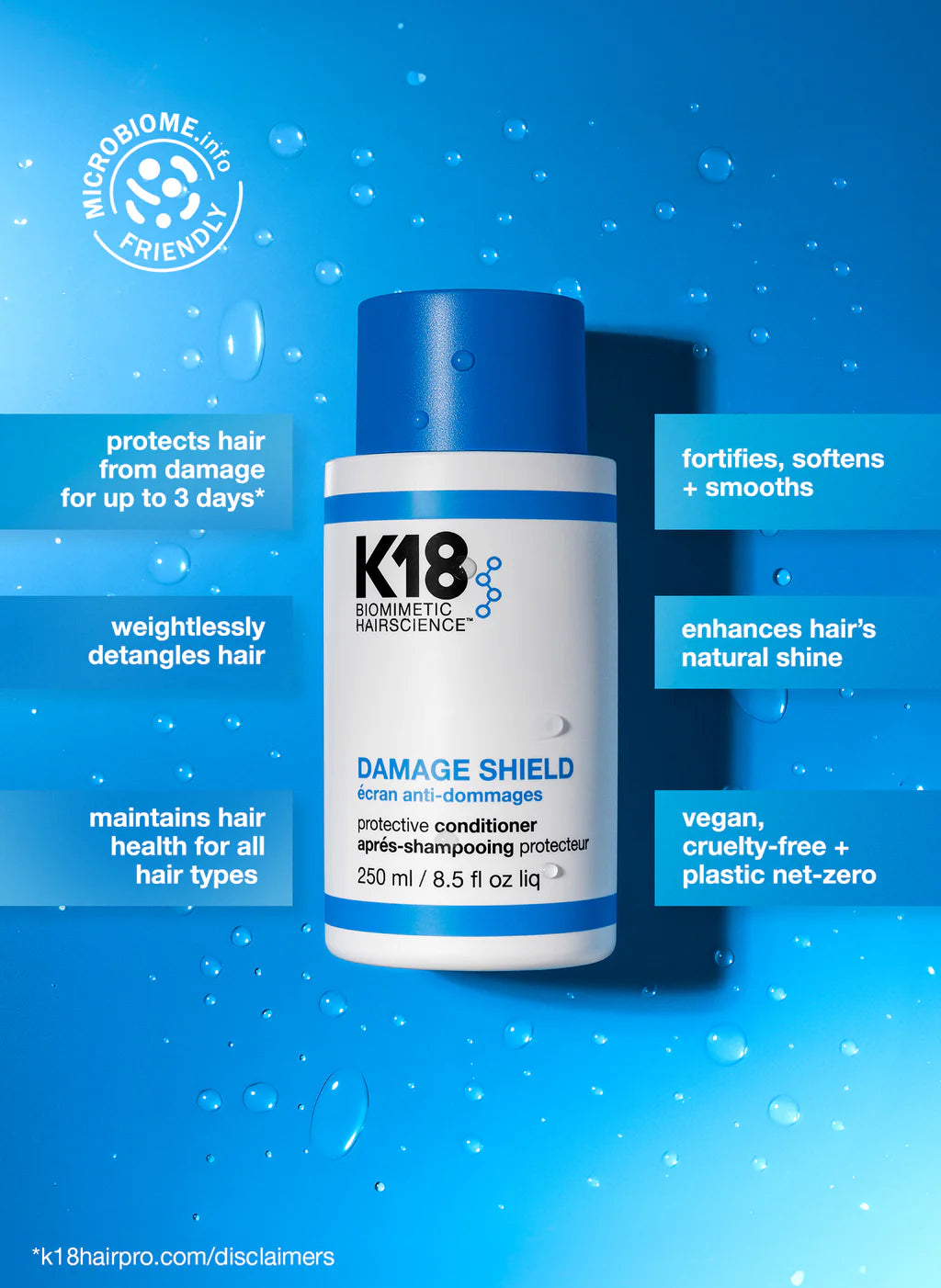 K18 Biomimetic Hairscience DAMAGE SHIELD protective conditioner