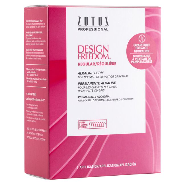 Zotos Professional Design Freedom Regular Alkaline Perm for Normal, Resistant or Gray Hair