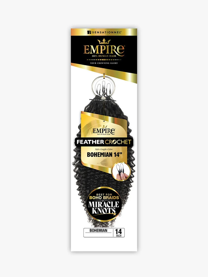 Sensationnel Empire Feather Crochet_Bohemian 14"