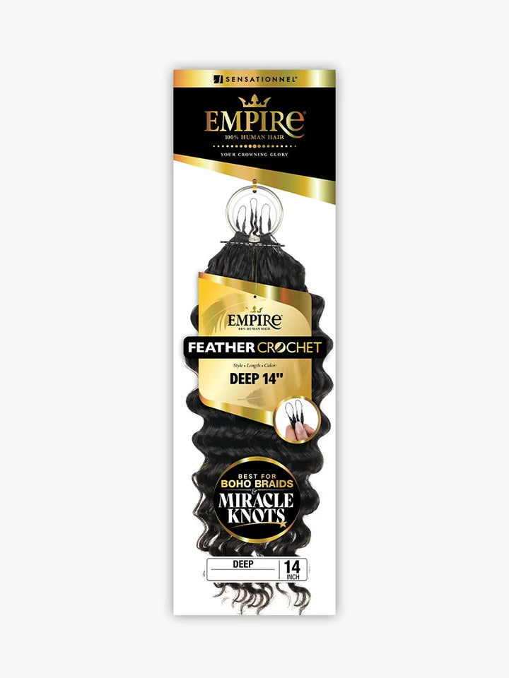 Sensationnel Empire Feather Crochet_Deep 14"