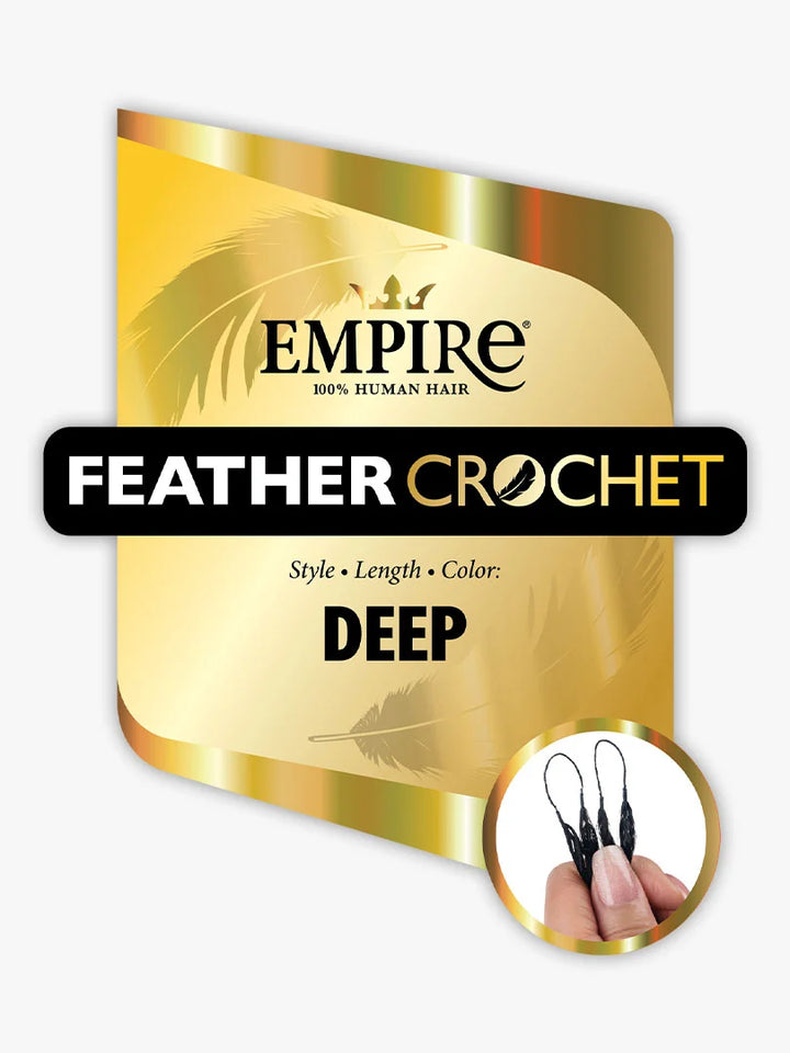 Sensationnel Empire Feather Crochet_Deep 14"