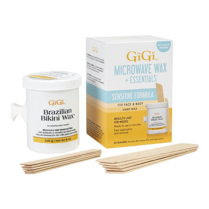 Gigi Brazilian Bikini Microwave Kit, Sensitive Formula