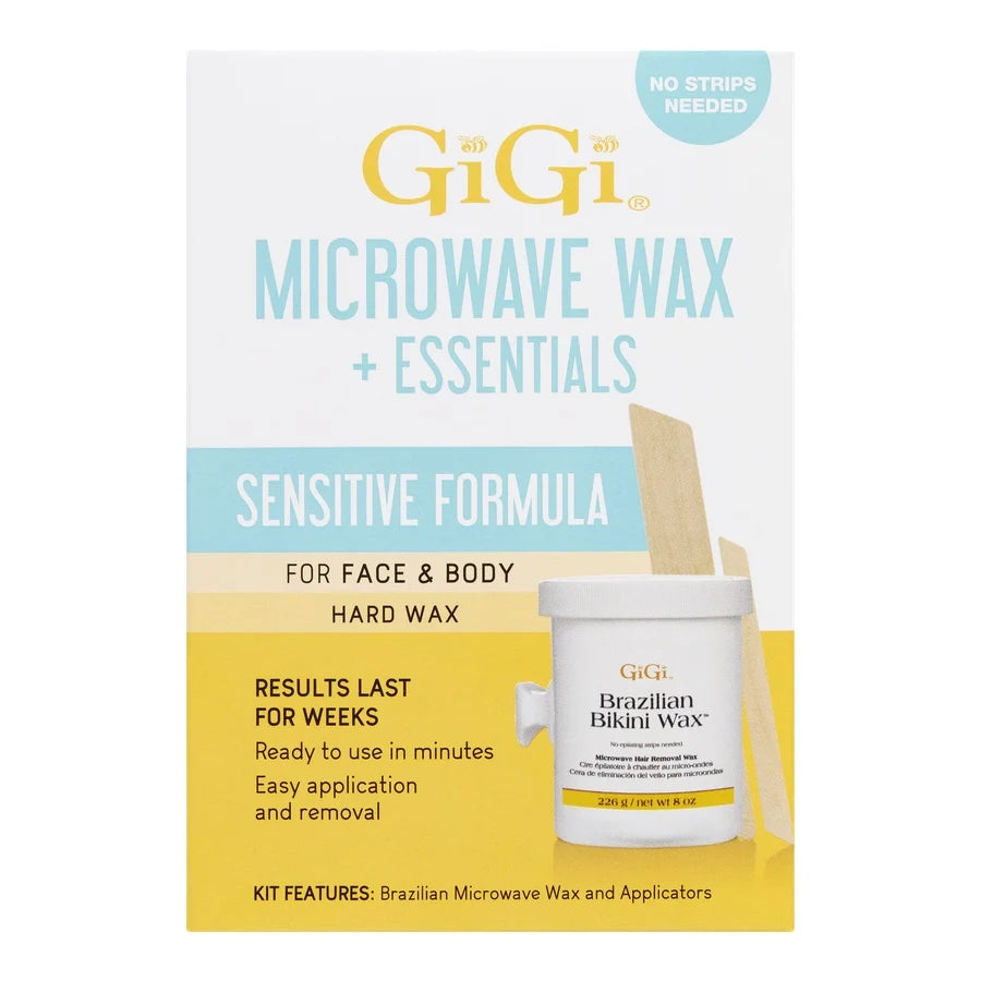 Gigi Brazilian Bikini Microwave Kit, Sensitive Formula