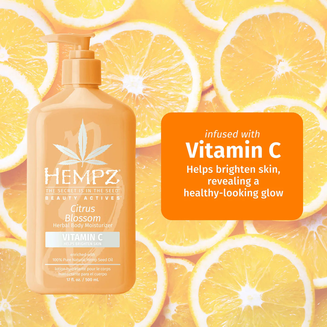 Hempz Beauty Actives Citrus Blossom Body Moisturizer with Brightening Vitamin C