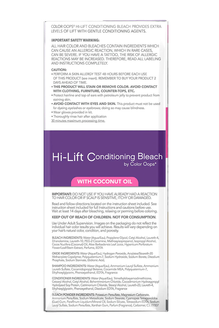 Color Oops Hi-Lift Conditioning Bleach