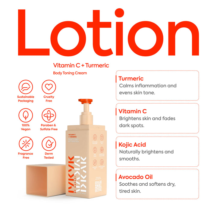 IYKYK By Makari VITAMIN C + TURMERIC BODY TONING CREAM