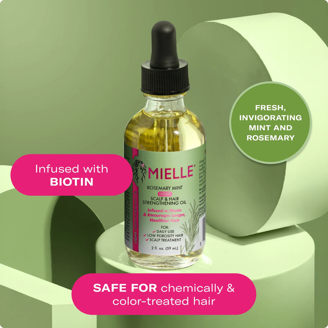 Mielle Rosemary Mint Light Scalp and Hair Strengthening oil