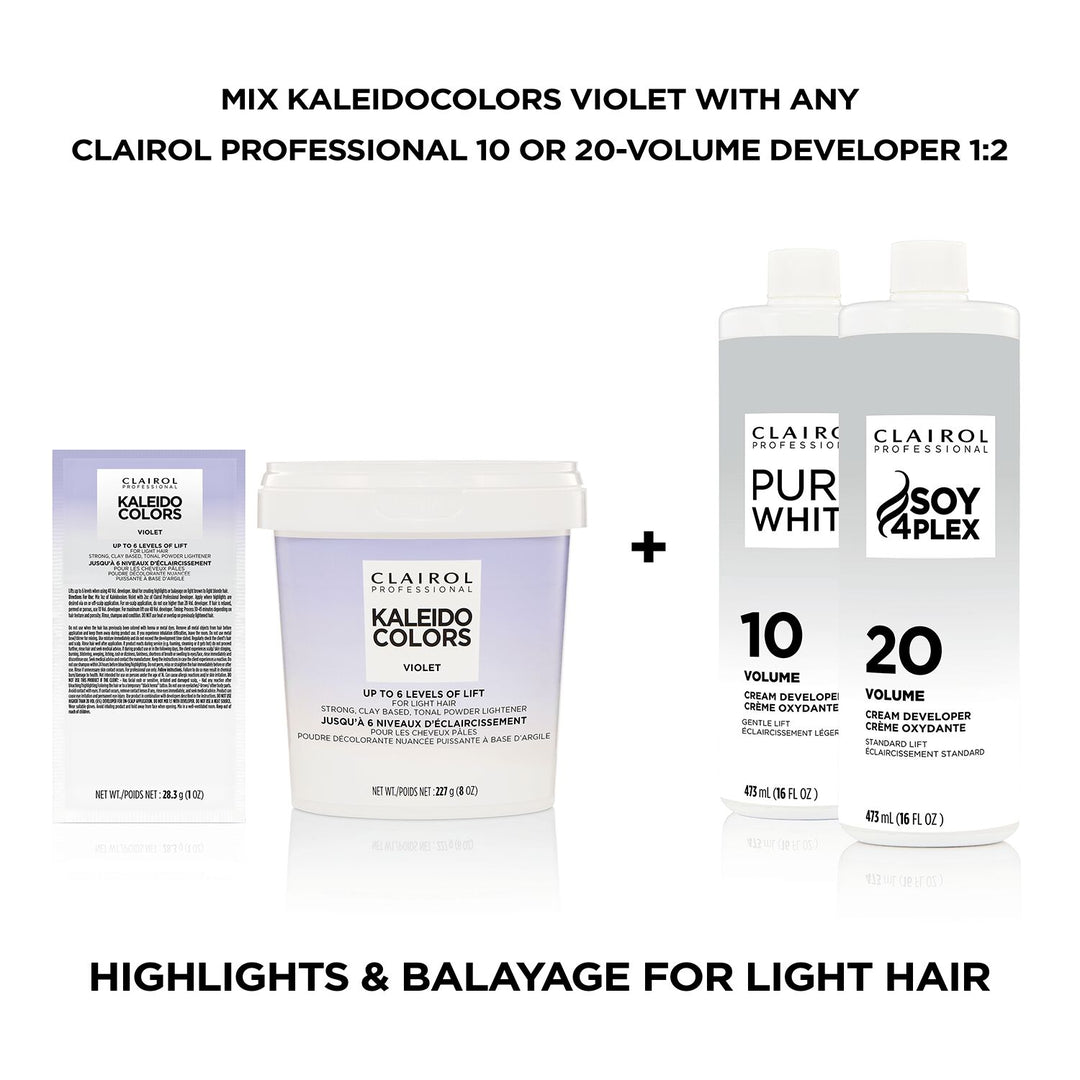 Clairol Kaleidocolors Violet Powder Lightener Tub