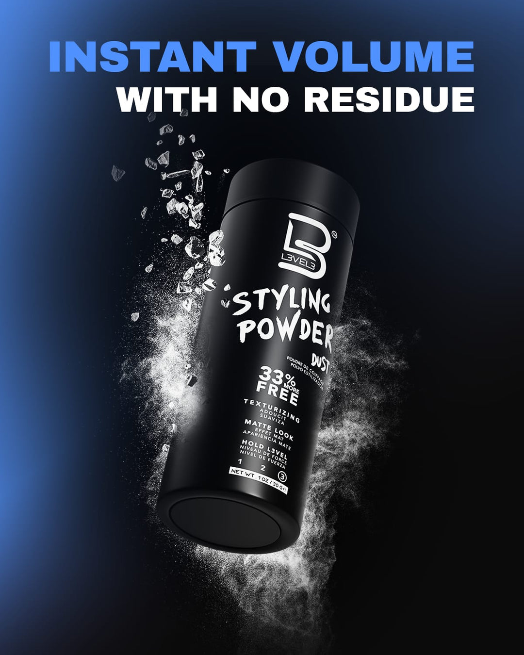 L3VEL3 Light Hold Styling Powder - Strong Hold