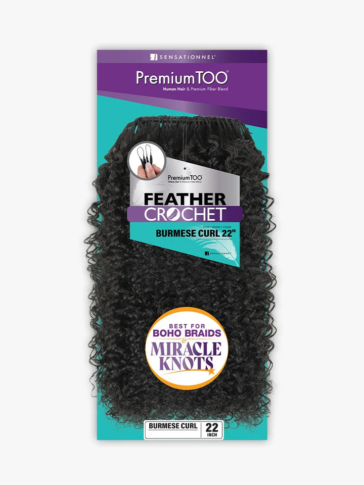 Sensationnel PREMIUM TOO_FEATHER CROCHET_BURMESE CURL 22″