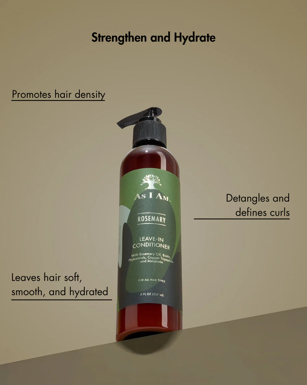 As I Am Rosemary Leave-In Conditioner 8oz