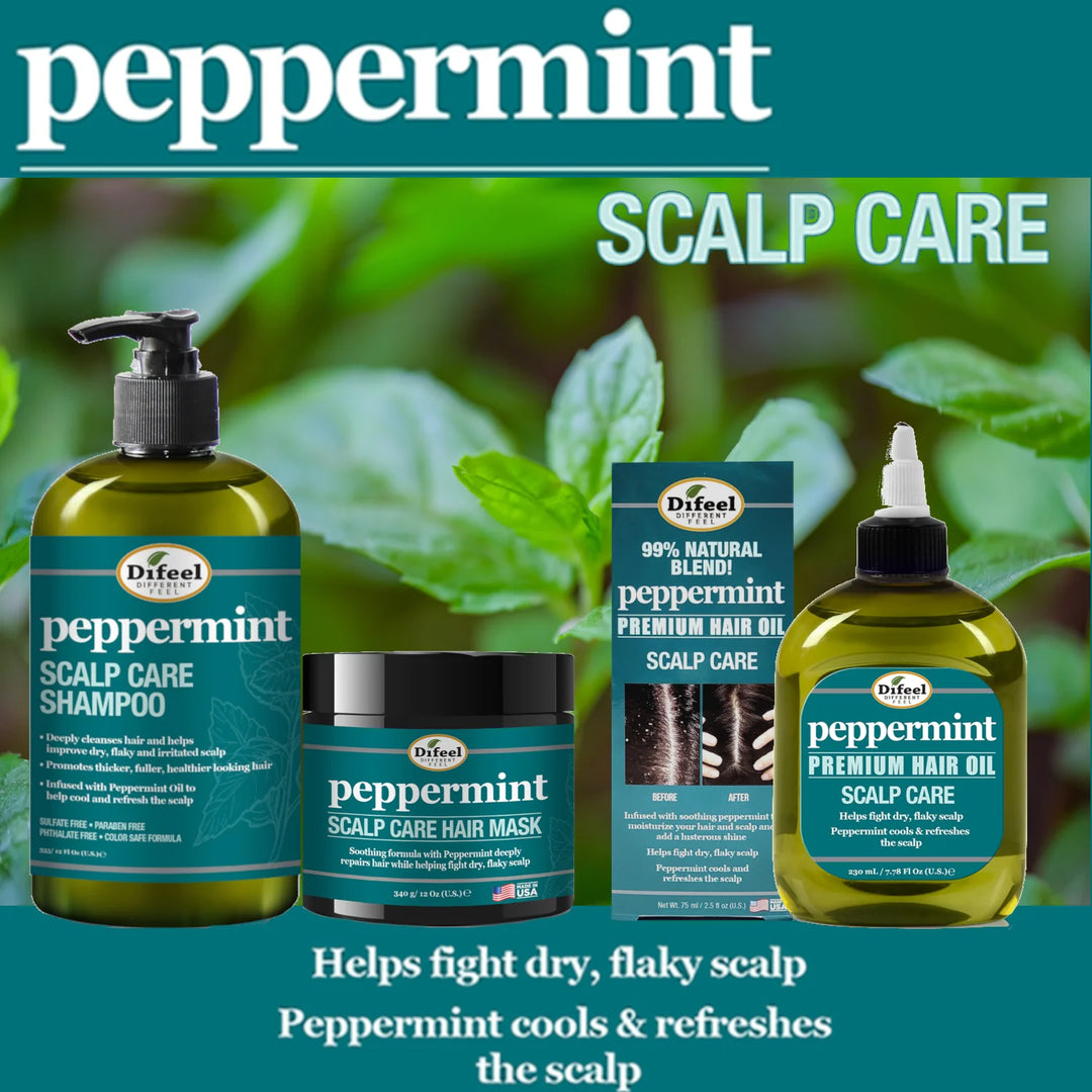 Difeel Peppermint Scalp Care Hair Oil 8 oz