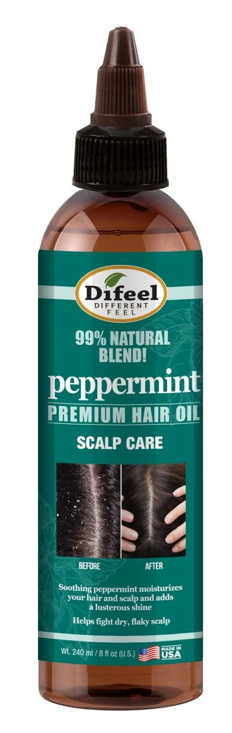 Difeel Peppermint Scalp Care Hair Oil 8 oz