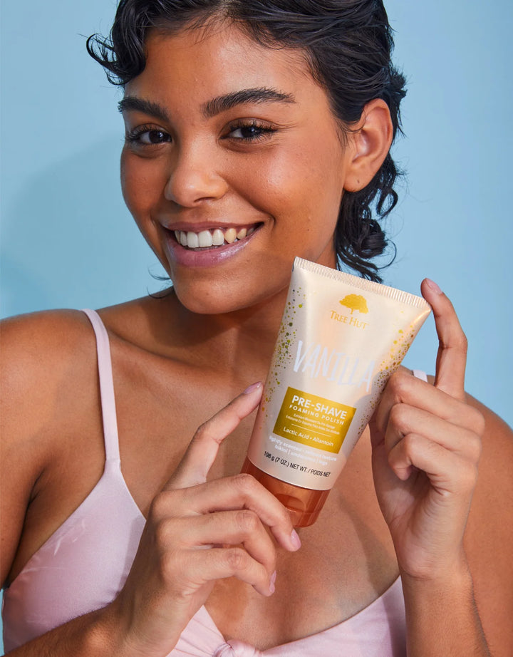 Tree Hut Vanilla Pre-Shave Foaming Polish