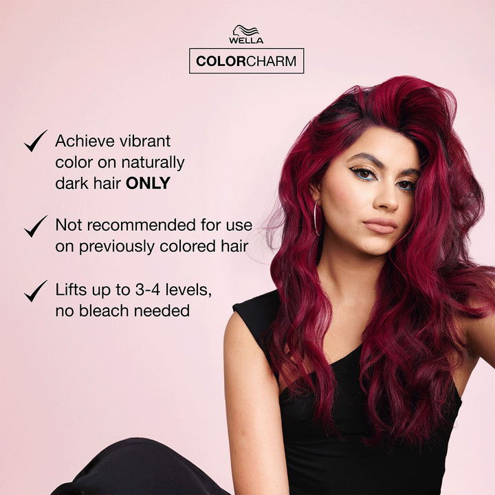 Wella ColorCharm Vivid Darks Permanent Cream Hair Color for Dark Hair