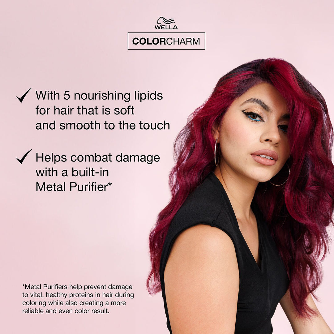Wella ColorCharm Vivid Darks Permanent Cream Hair Color for Dark Hair