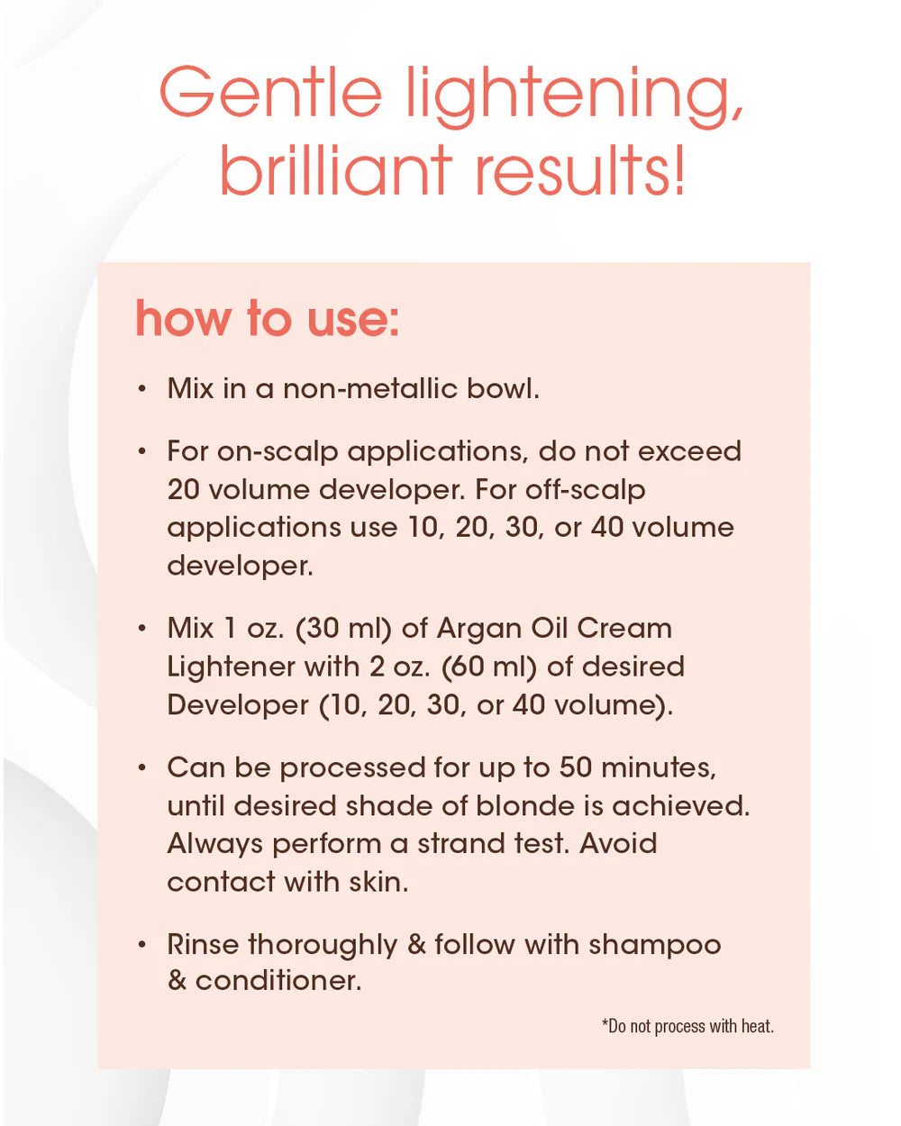 One 'n Only Argan Oil Cream Lightener