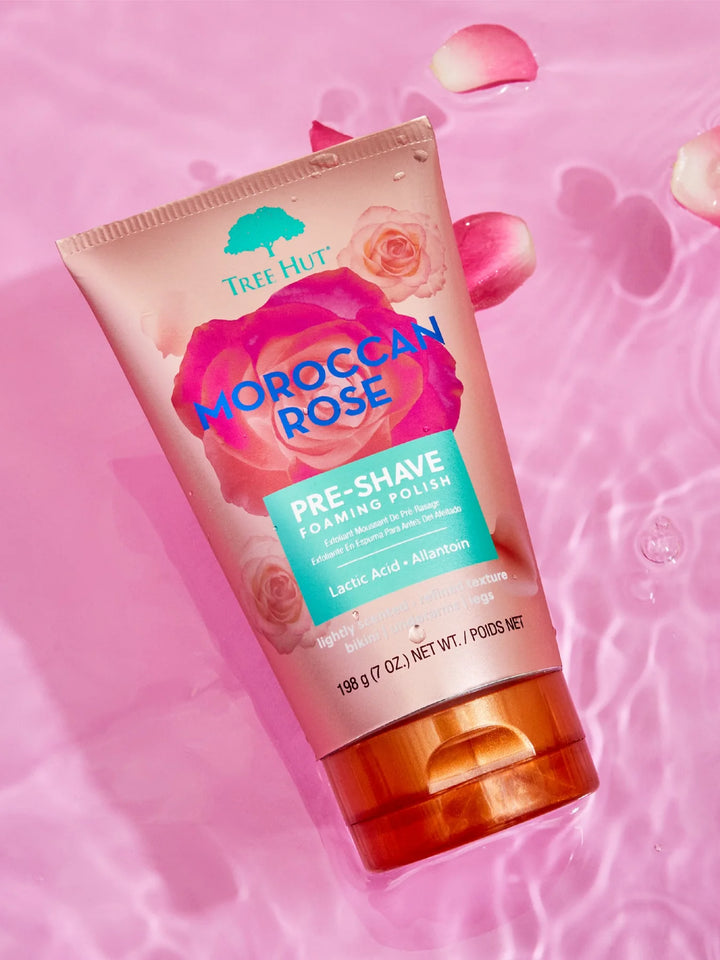 Tree Hut Moroccan Rose Pre-Shave Foaming Polish