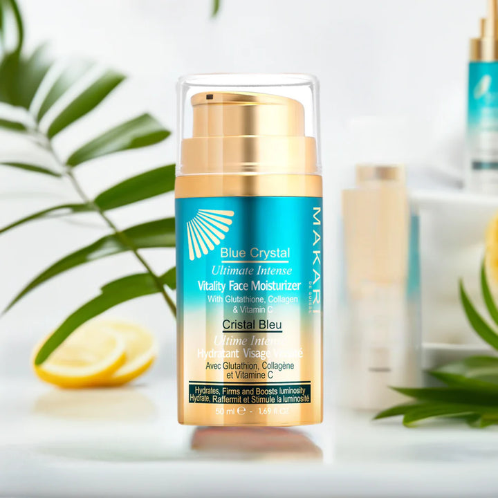 Makari Blue Crystal Vitality Face Moisturizer with Glutathione 1.7 OZ