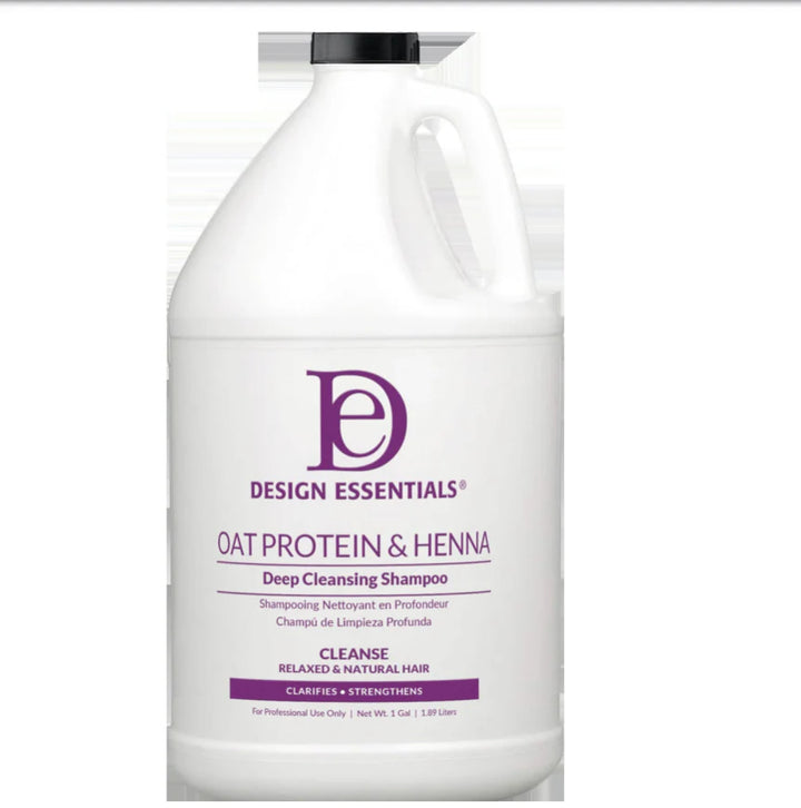 Design Essentials Purple Oat Protein and Henna Deep Cleansing Shampoo