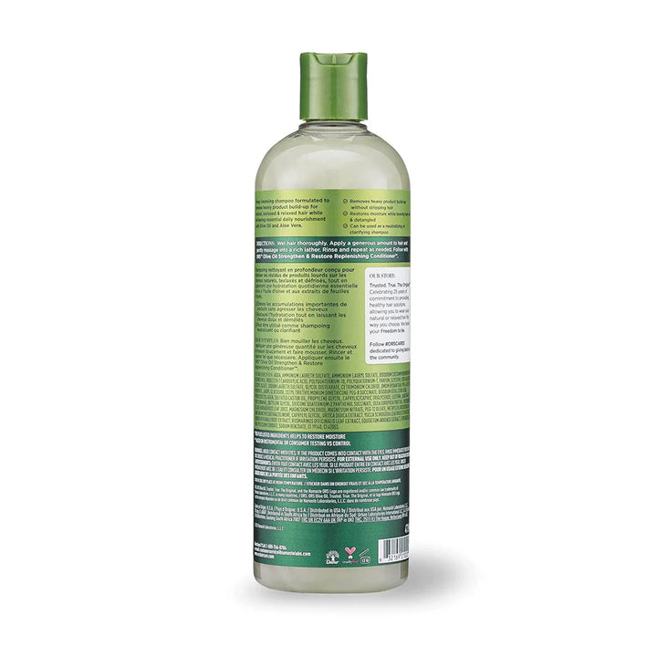 ORS Olive Oil Deep Cleansing Creamy Aloe Shampoo Infused with Aloe Vera for Rejuvenating Moisture 16oz