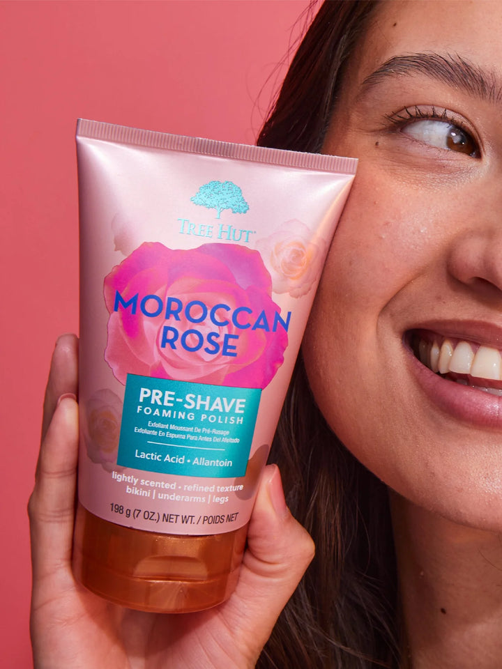 Tree Hut Moroccan Rose Pre-Shave Foaming Polish