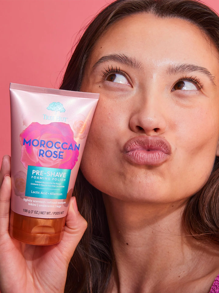 Tree Hut Moroccan Rose Pre-Shave Foaming Polish
