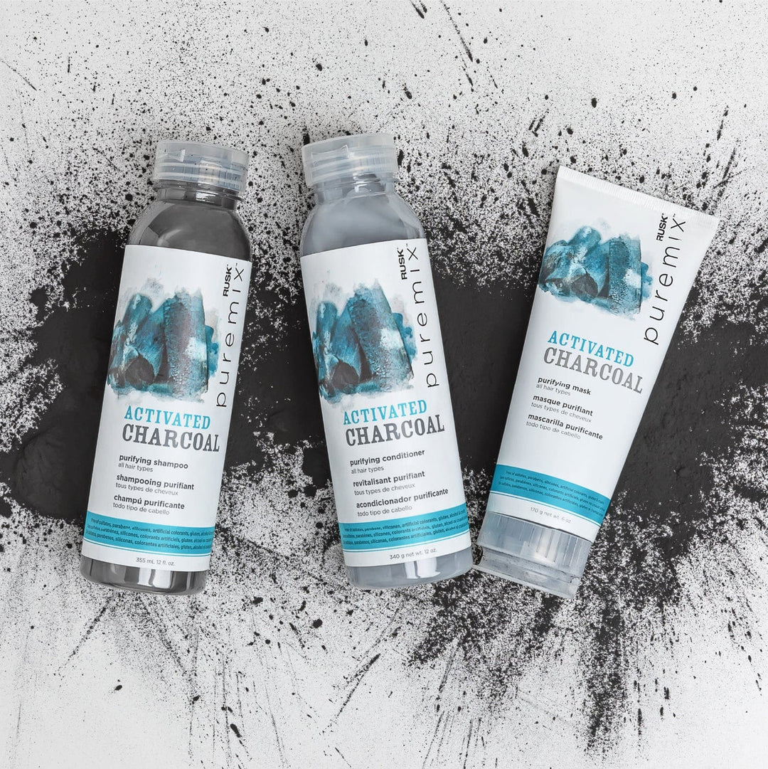 RUSK Puremix Activated Charcoal, Purifying Shampoo
