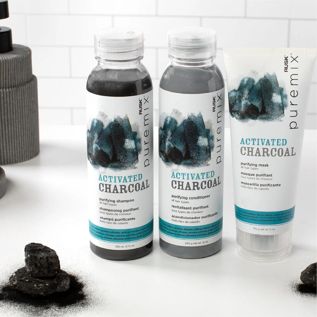RUSK Puremix Activated Charcoal, Purifying Shampoo