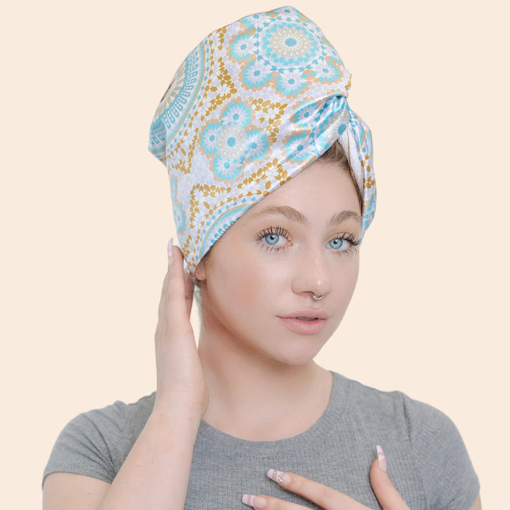 Bounce Curl Satin Microfiber Turban