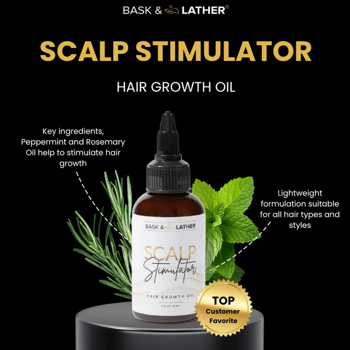 Bask & Lather Scalp Stimulator | Hair Growth Oil
