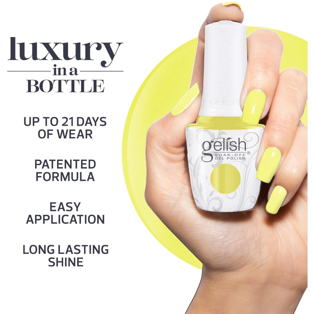 Gelish PTO-Free Soak-Off Gel Lemon Drop Lush (Keep It Juicy)