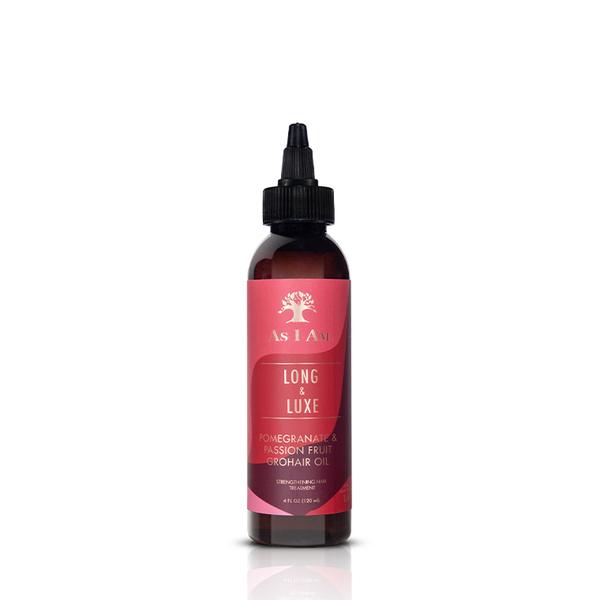 As I Am Long and Luxe Pomegranate and Passion Fruit GroHair Oil