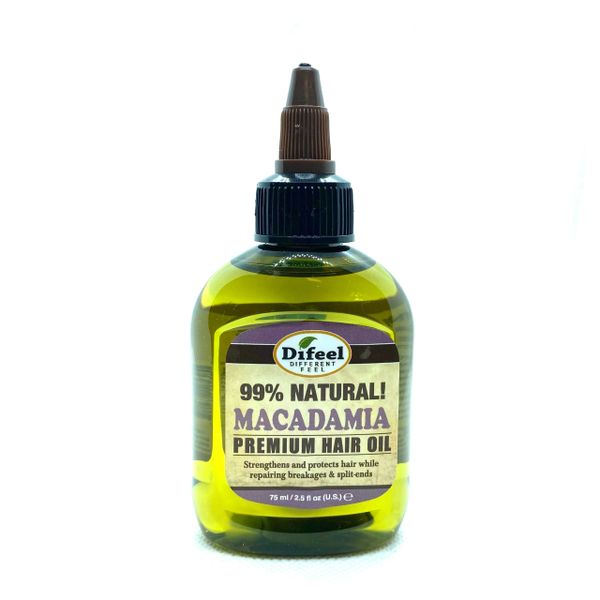 Difeel 99% Natural Premium Hair Oil - Macadamia