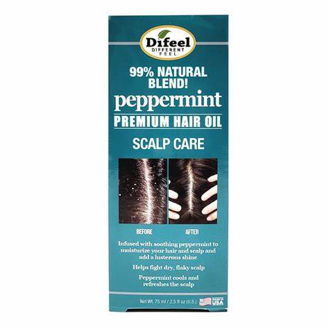 Difeel 99% Natural Blend Peppermint Premium Hair Oil