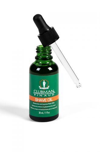 Clubman Pinaud Shave Oil - Open bottle